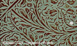 Western Exotic Distressed Embossed Leather for sale!