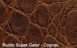 Rustic Super Alligator Exotic Embossed Leather for sale!